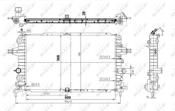 Radiator racire motor