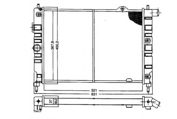 Radiator racire motor