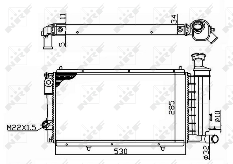 Radiator racire motor