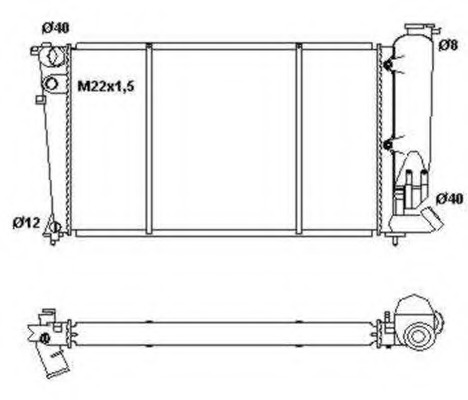 Radiator racire motor