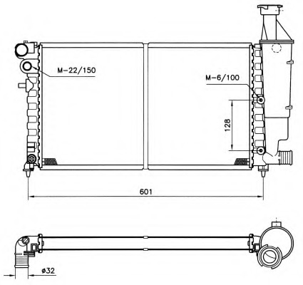 Radiator racire motor