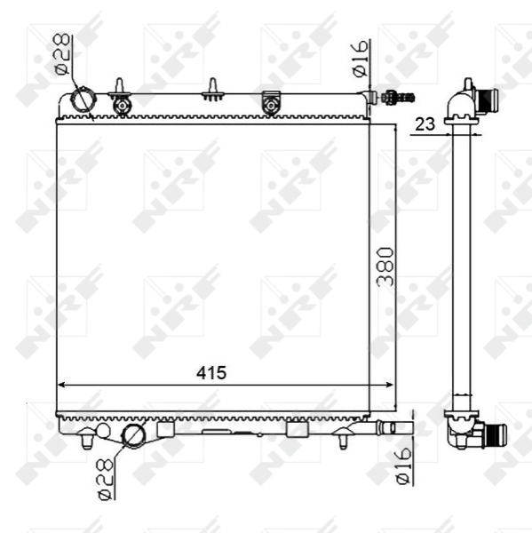 Radiator racire motor