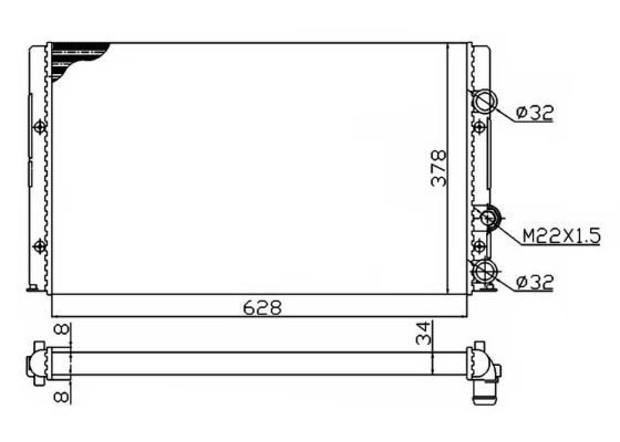 Radiator racire motor