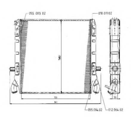 Radiator racire motor