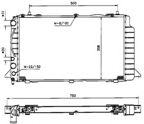 Radiator racire motor