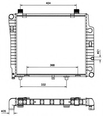 Radiator racire motor