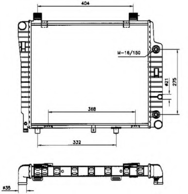 Radiator racire motor