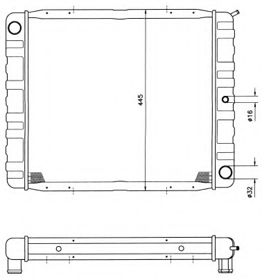 Radiator racire motor