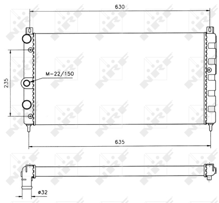 Radiator racire motor