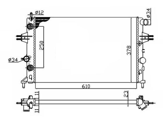 Radiator racire motor