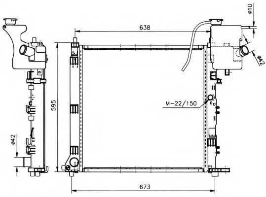 Radiator racire motor