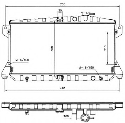 Radiator racire motor