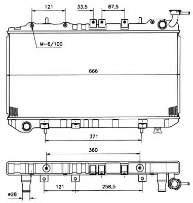 Radiator racire motor