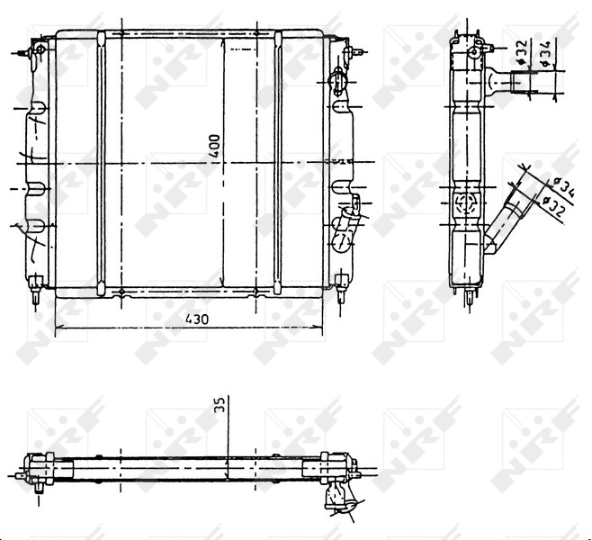 Radiator racire motor