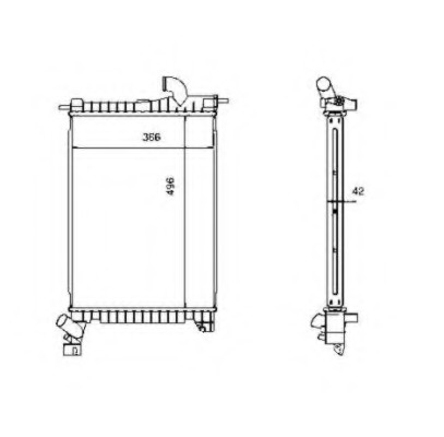 Radiator racire motor