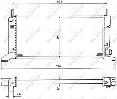 Radiator racire motor