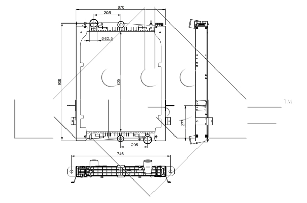 Radiator racire motor