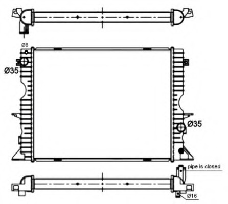 Radiator racire motor