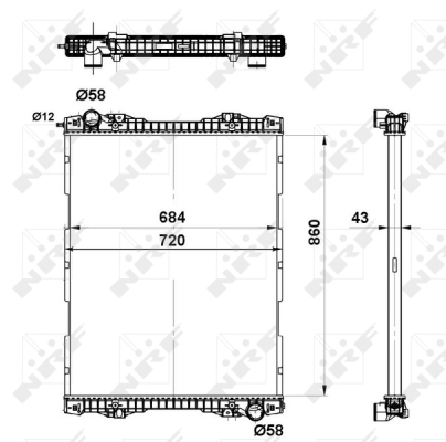 Radiator racire motor