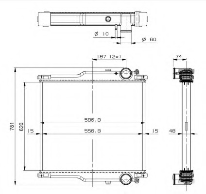 Radiator racire motor