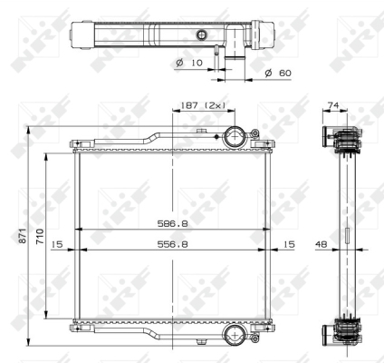 Radiator racire motor