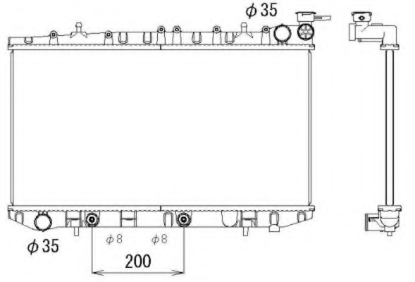 Radiator racire motor