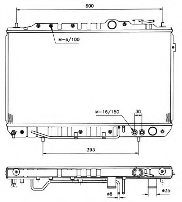 Radiator racire motor