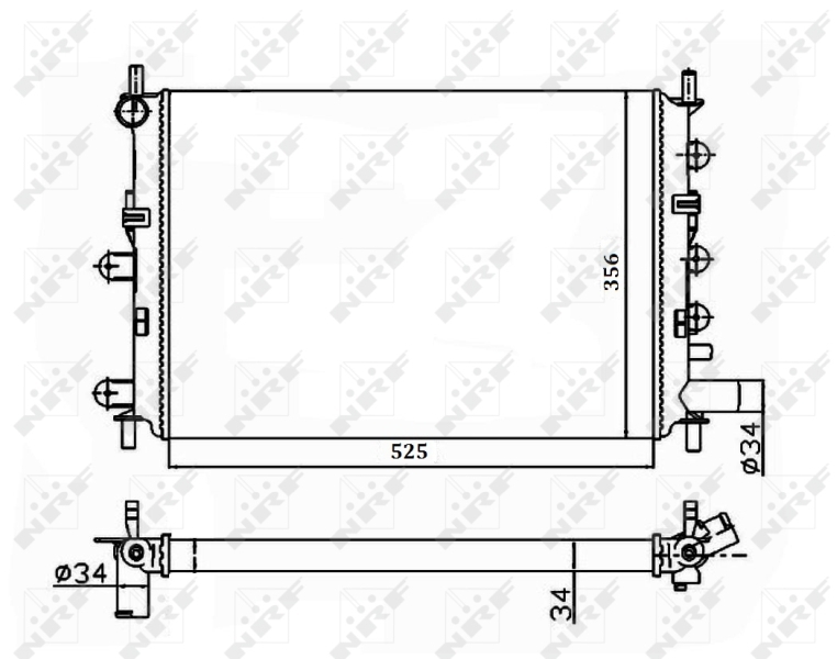 Radiator racire motor