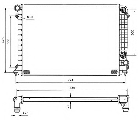 Radiator racire motor