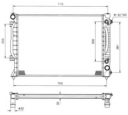 Radiator racire motor