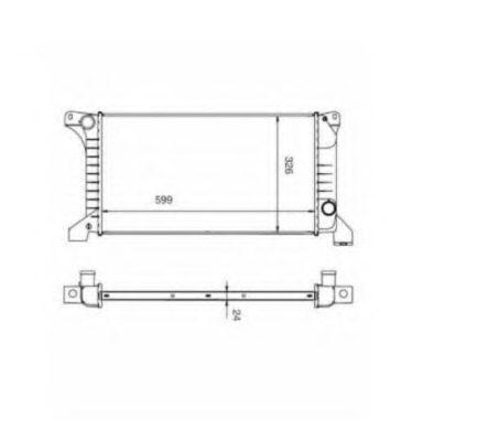 Radiator racire motor