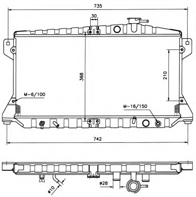 Radiator racire motor