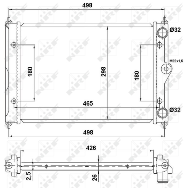 Radiator racire motor