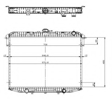 Radiator racire motor