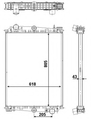 Radiator racire motor