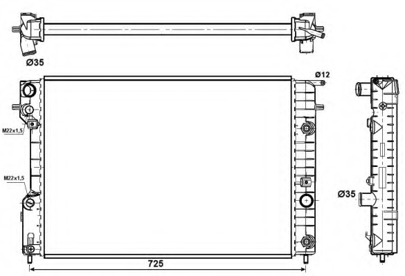 Radiator racire motor