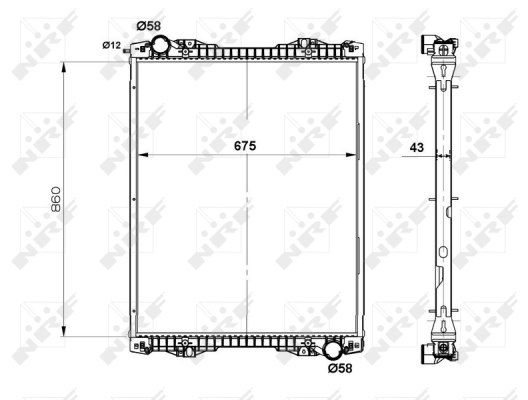 Radiator racire motor