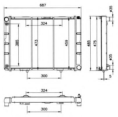 Radiator racire motor