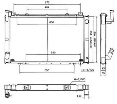 Radiator racire motor