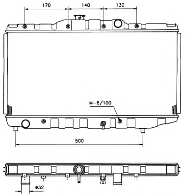 Radiator racire motor