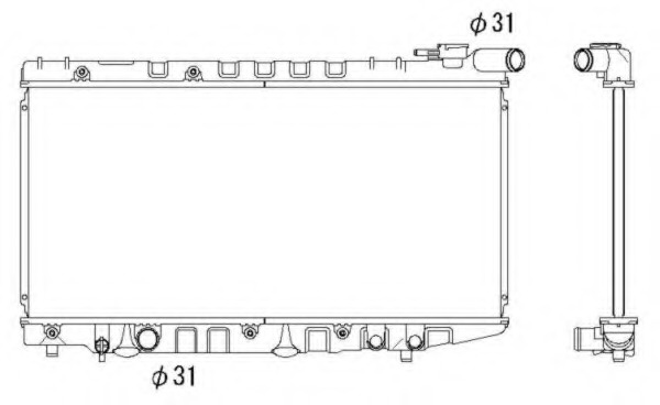 Radiator racire motor