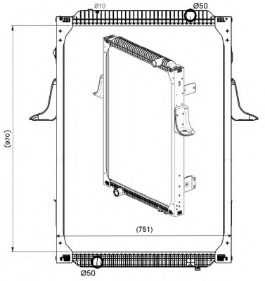 Radiator racire motor