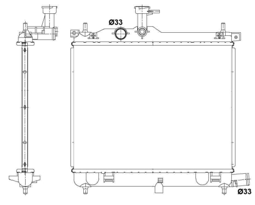 Radiator racire motor