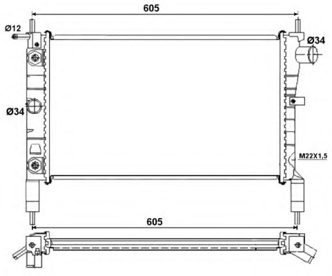 Radiator racire motor