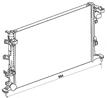 Radiator racire motor