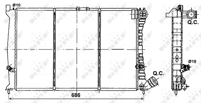 Radiator racire motor