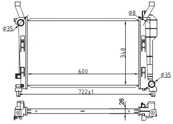 Radiator racire motor