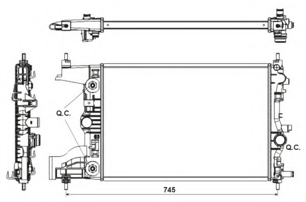 Radiator racire motor