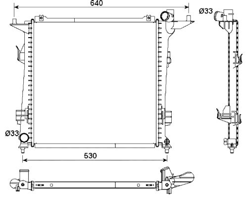 Radiator racire motor