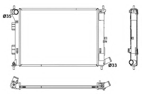 Radiator racire motor